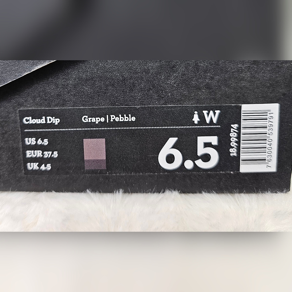 On Running Women's Cloud Dip Shoes sz 6.5US/ 37.5EU GRAPE/PEBBLE (& Extra Laces) - Picture 11 of 12